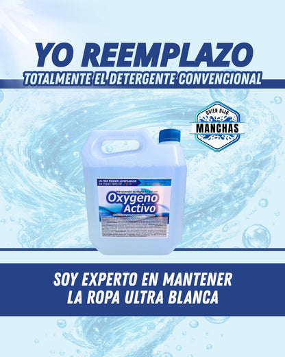 Detergente Oxygeno activo en gel x galón (4 Litros)