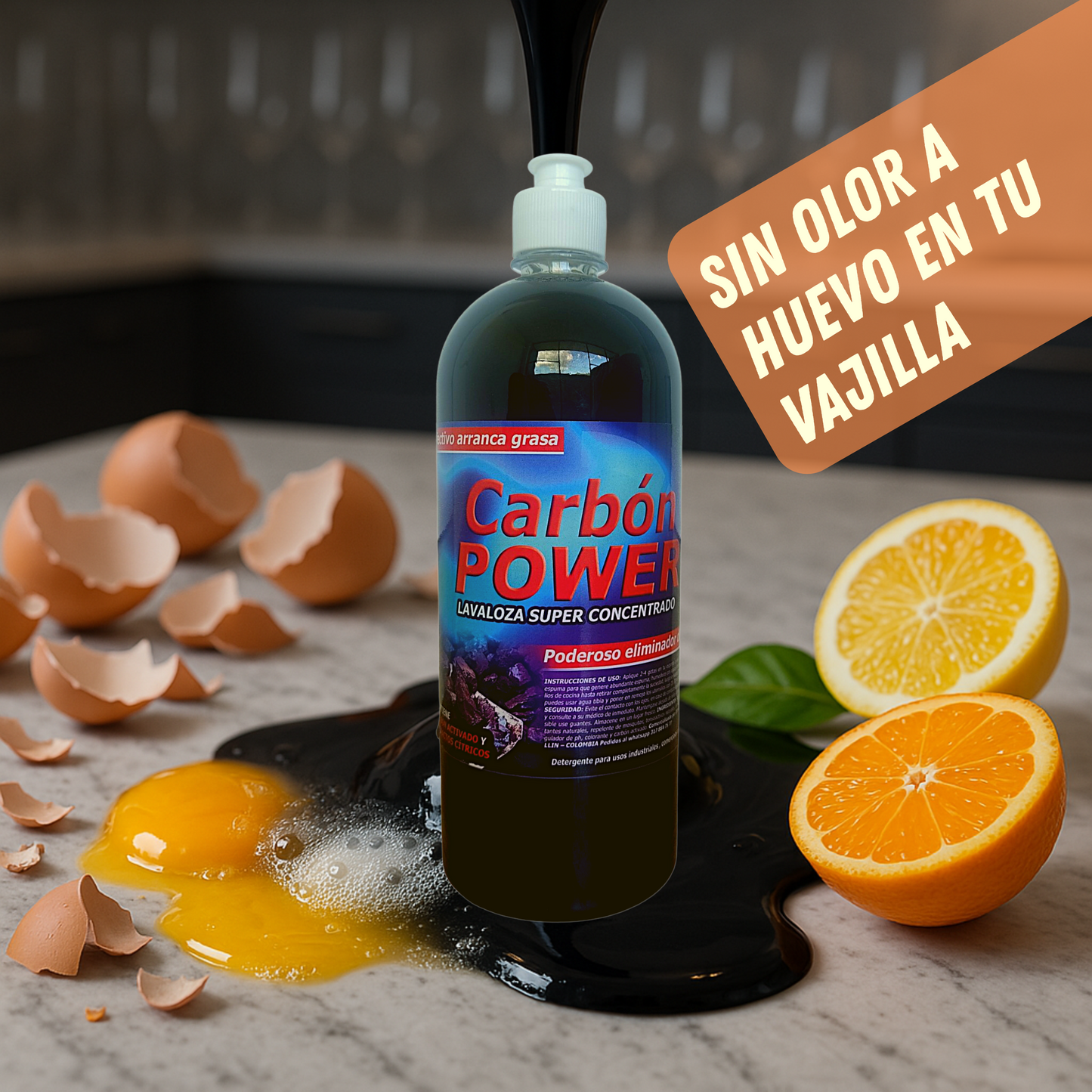 Lavaloza carbón x 1 Litro