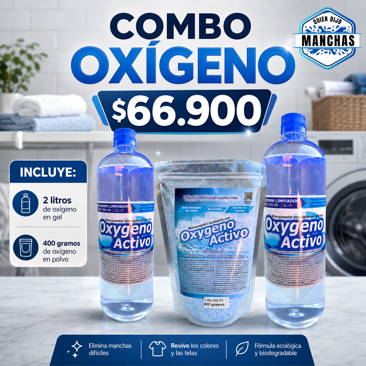 Combo Oxygeno activo
