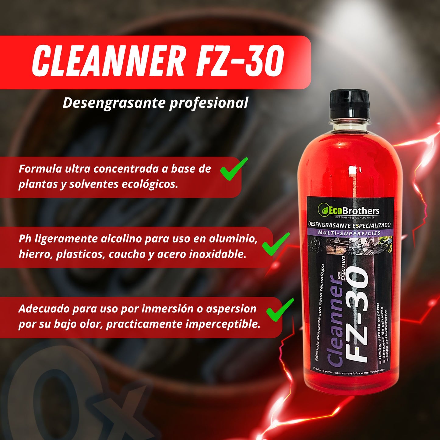 Desengrasante Profesional Cleanner FZ 30 x litro
