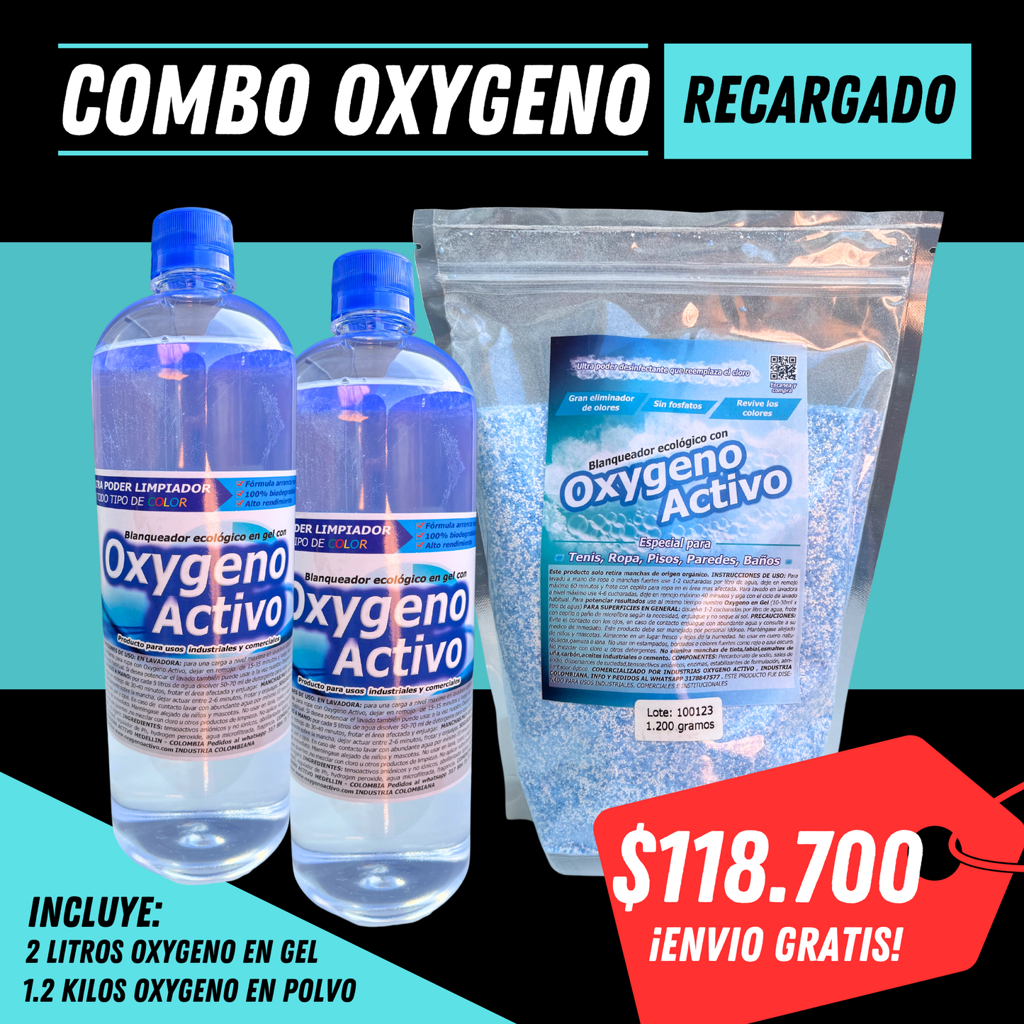 COMBO OXYGENO RECARGADO